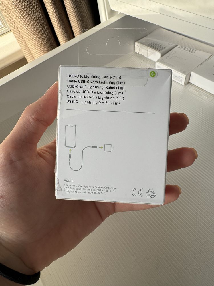 шнур на айфон usb-c to lightning 1m original