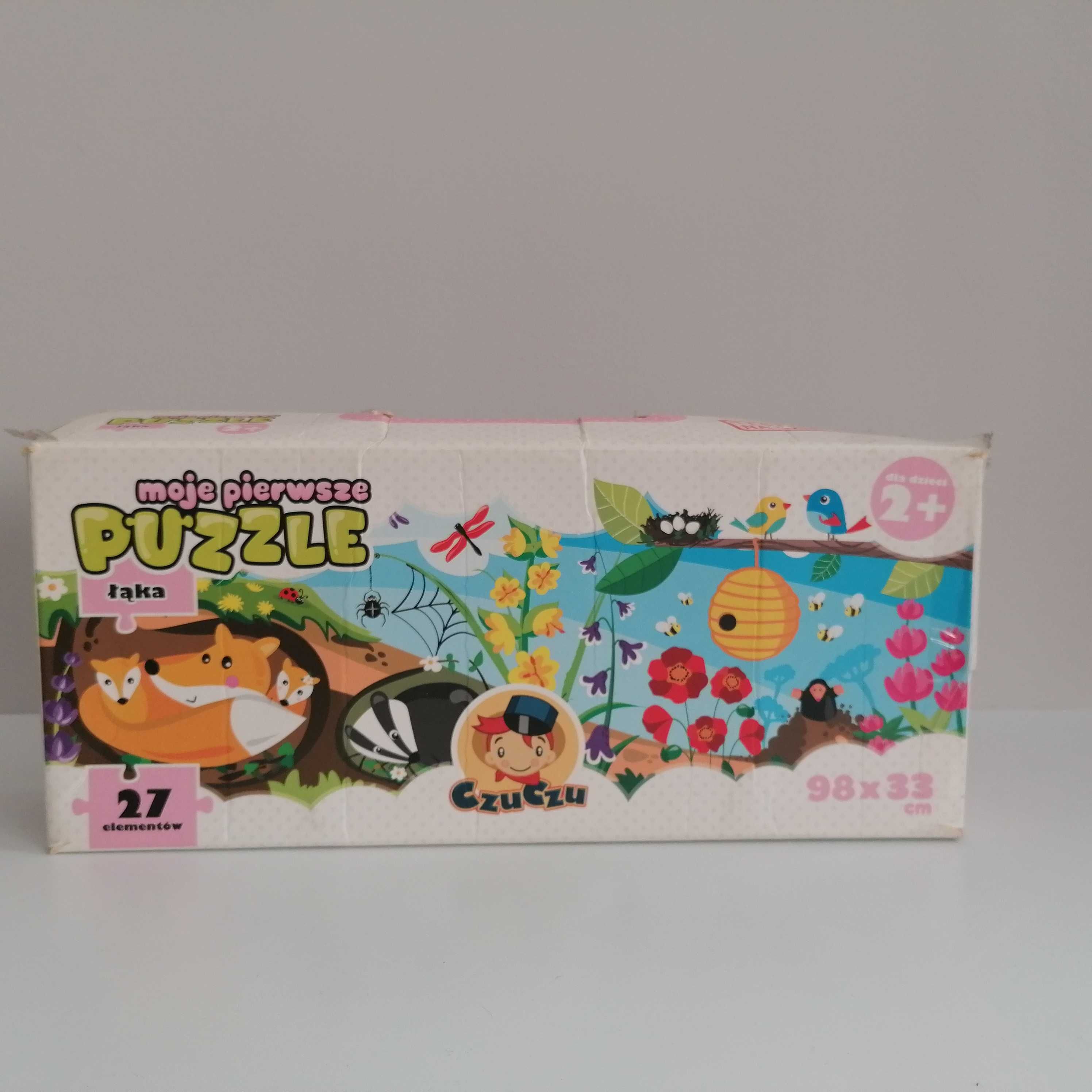 Moje pierwsze puzzle. Łąka. 27 elementów