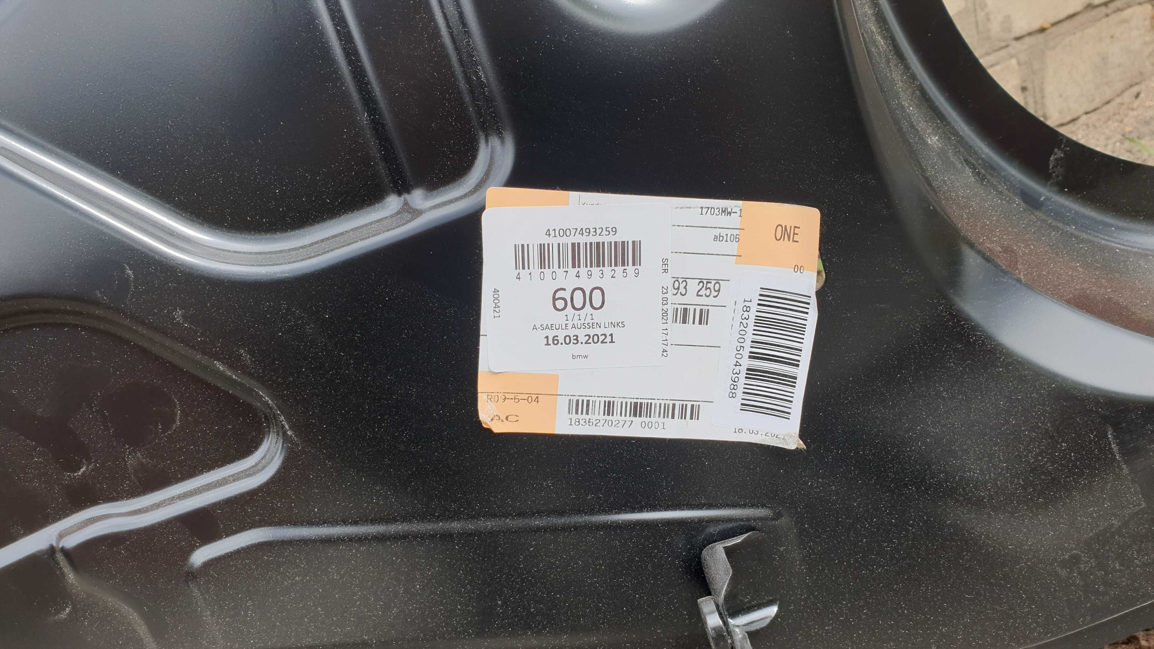 BMW G20, 41007493259,  Передня ліва стійка, Поріг, Центральна стійка