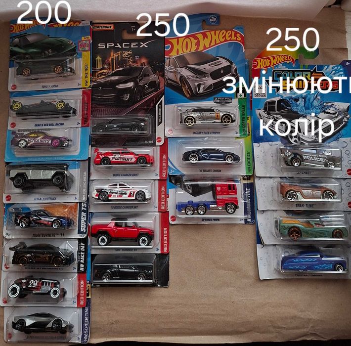 Hot Wheels машинки оригінал хот вілс від 70 грн.