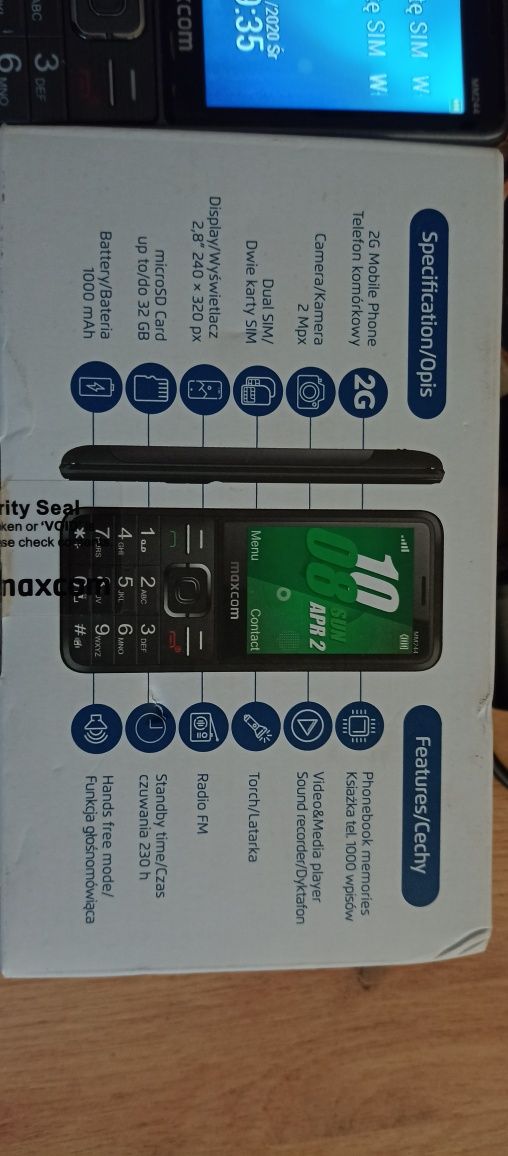 Telefon maxcom MM244 sprawny zadbany