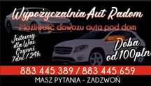 Wypożyczalnia samochodów / Wynajem samochodów