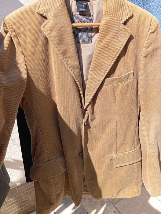 Blazer de Bombazina de cor camel