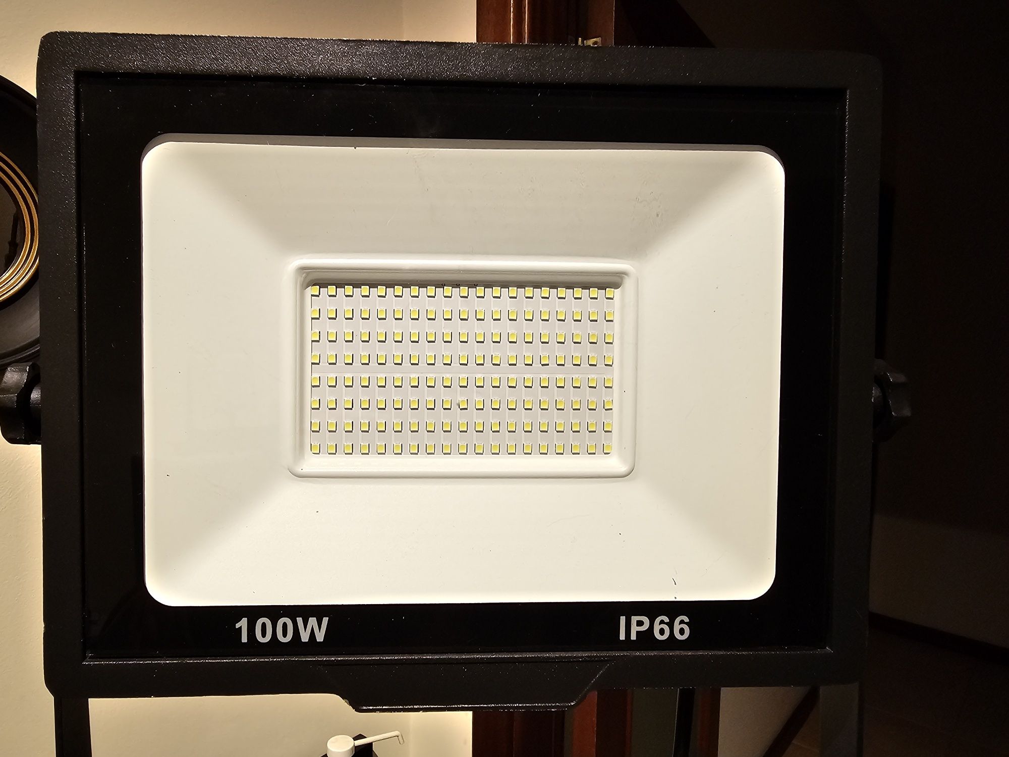 Projetor de trabalho LED RIGIDON 100W, projetor LED com tripé de altur