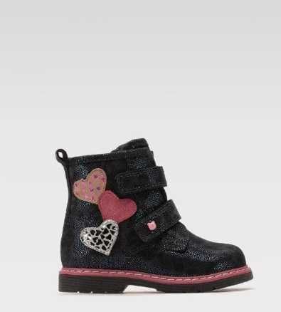 Buty jesienne, zimowe, trapery dla dziewczynki, ocieplane, Lasocki