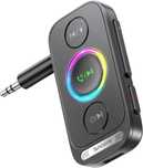 SYNCWIRE Auto FM odbiornik AUX samochodowy Bluetooth RGB Hi-Fi Stereo