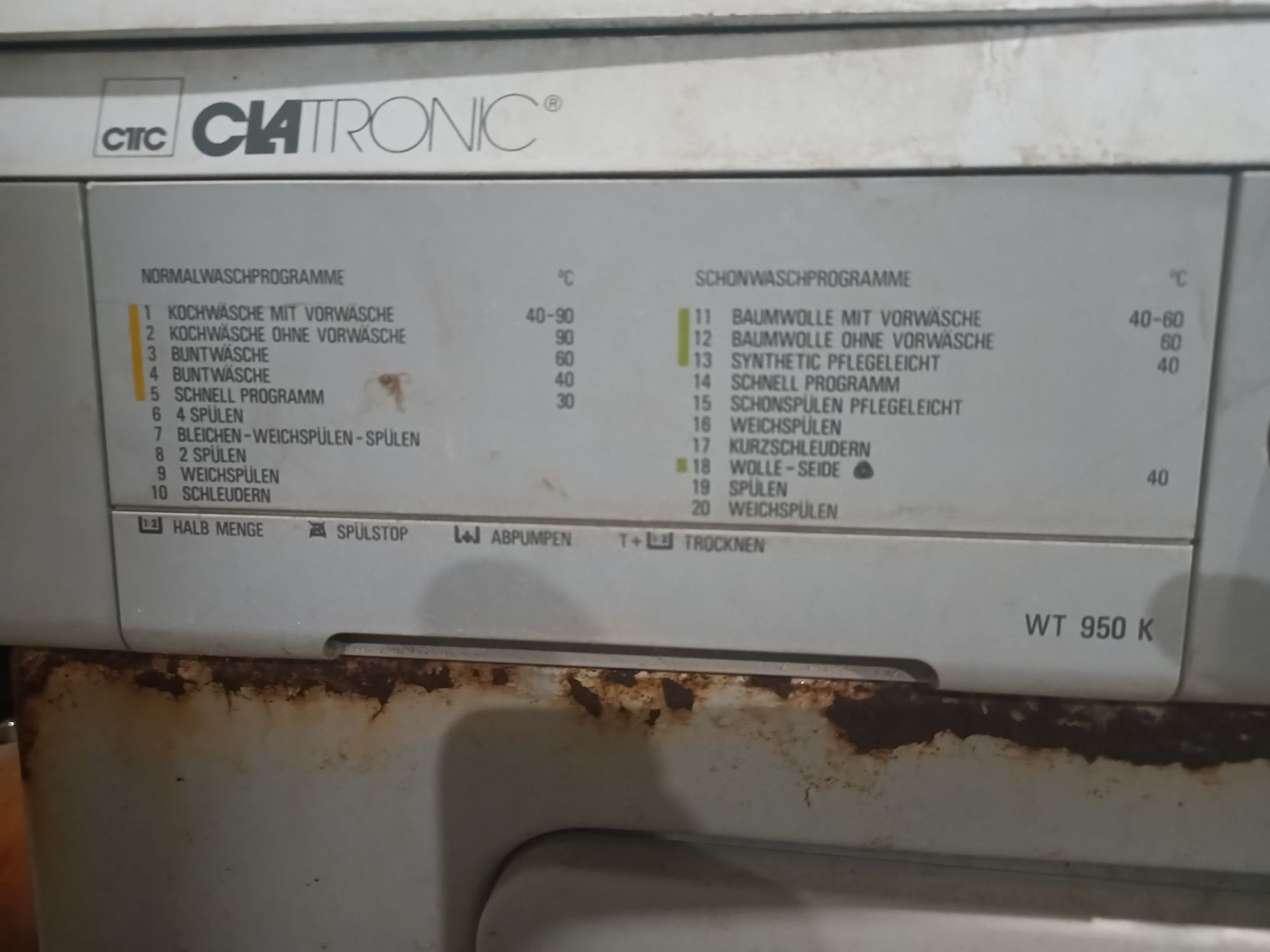 Стиральная машина CLATRONIC WT 950 K