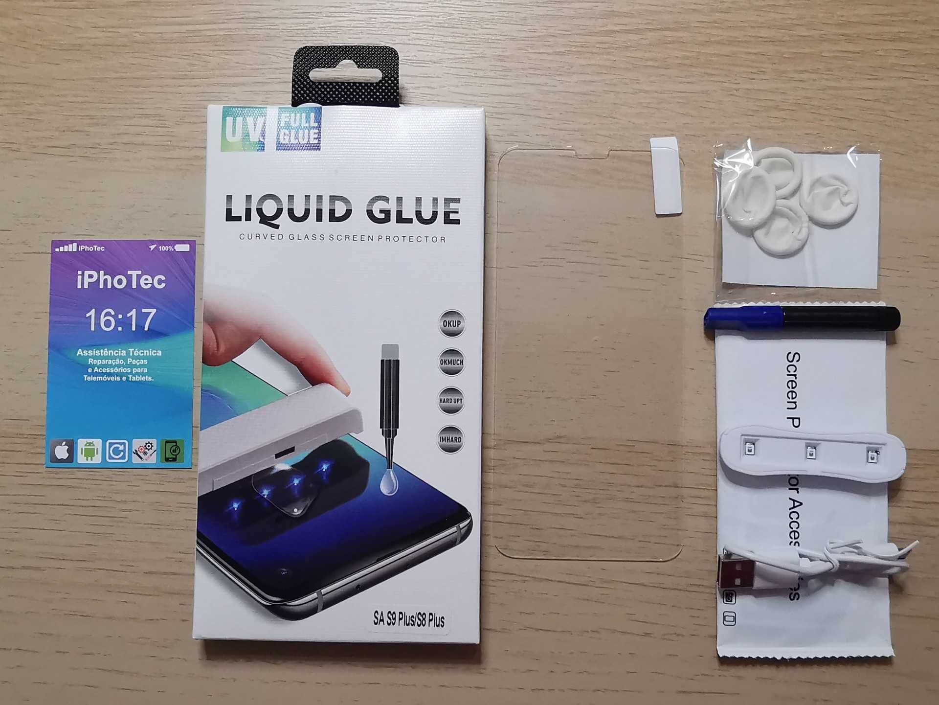 Pelicula de vidro Samsung S9 Plus G965F UV Liquid 3D Curvo