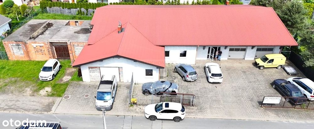 Lokal użytkowy z garażami i rozpoczętą budową domu!SUPER LOKALIZACJA