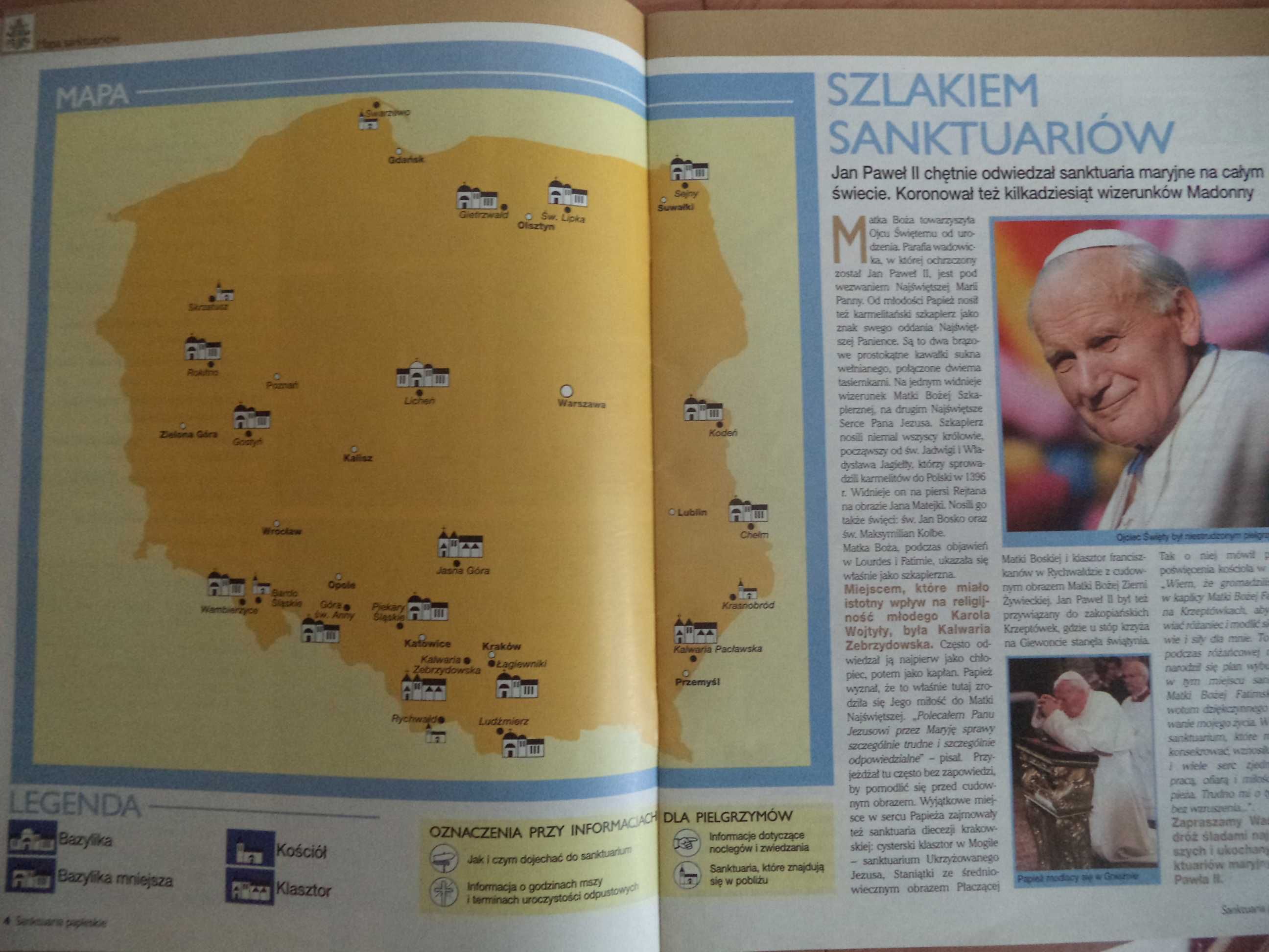 Ukochane sanktuaria Jana Pawła II Przewodnik dla pielgrzymów
