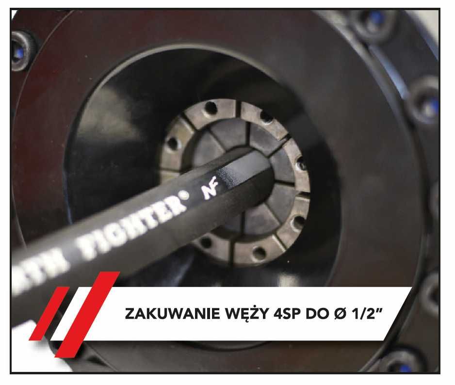 Zakuwarka ręczna mobilna HYDFLEX NFS-16 + 10 kpl szczęk