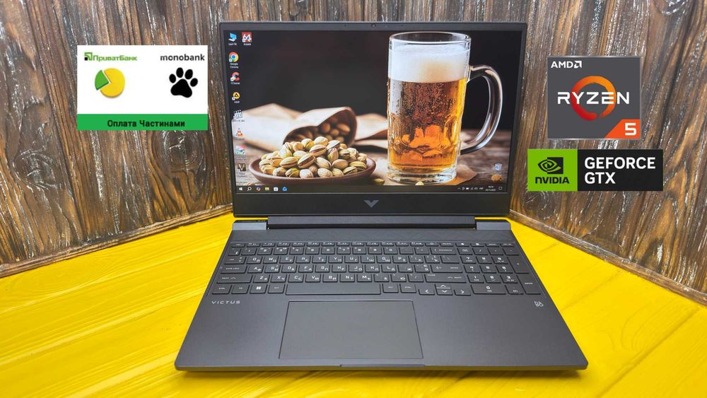 Ігровий Ноутбук HP Victus 15-FB0121NR /Ryzen 5/GTX 1650 4 GB/ГАРАНТІЯ