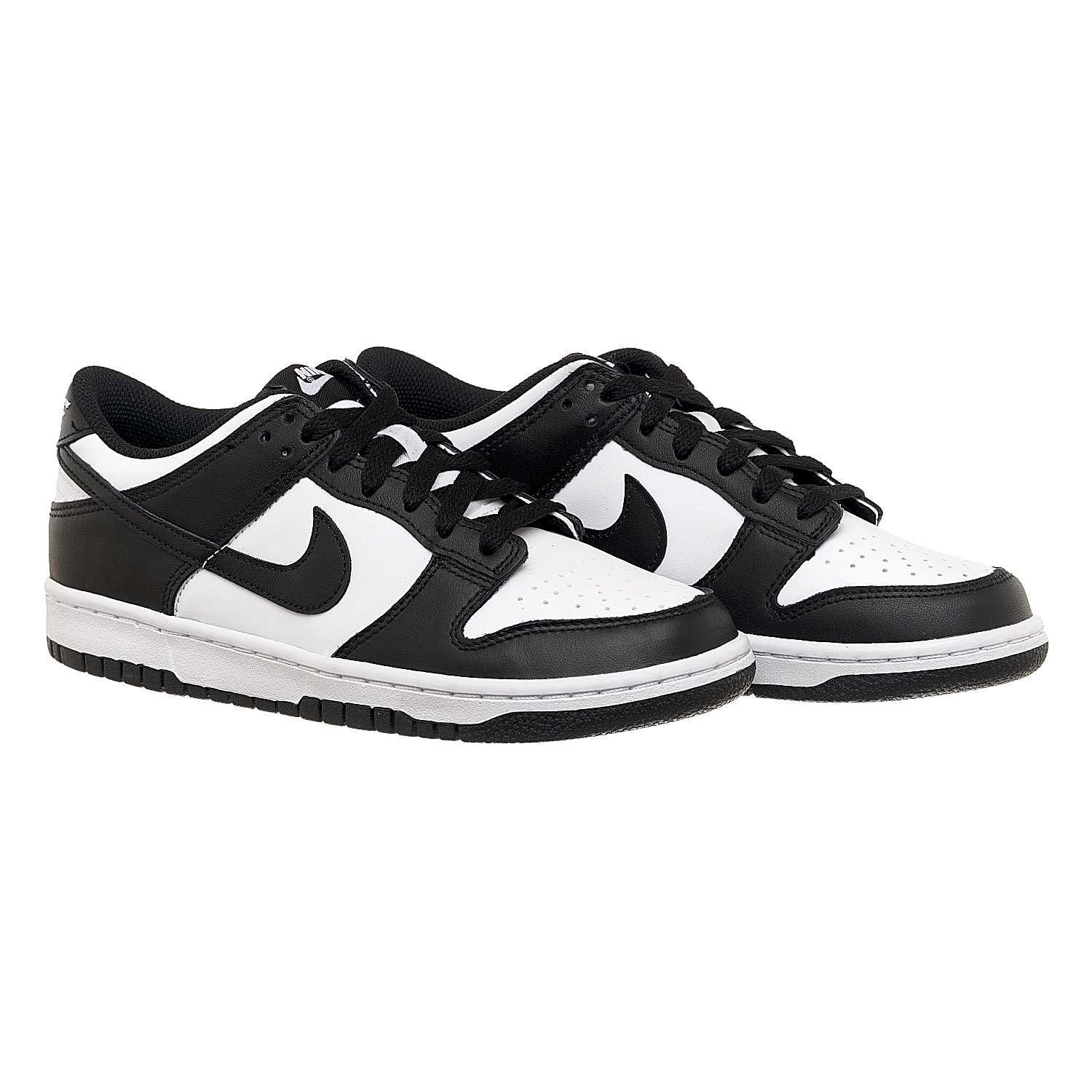 Кросівки жіночі Nike Dunk Low Retro White Black (Gs) (CW1590-100) ОРИГ
