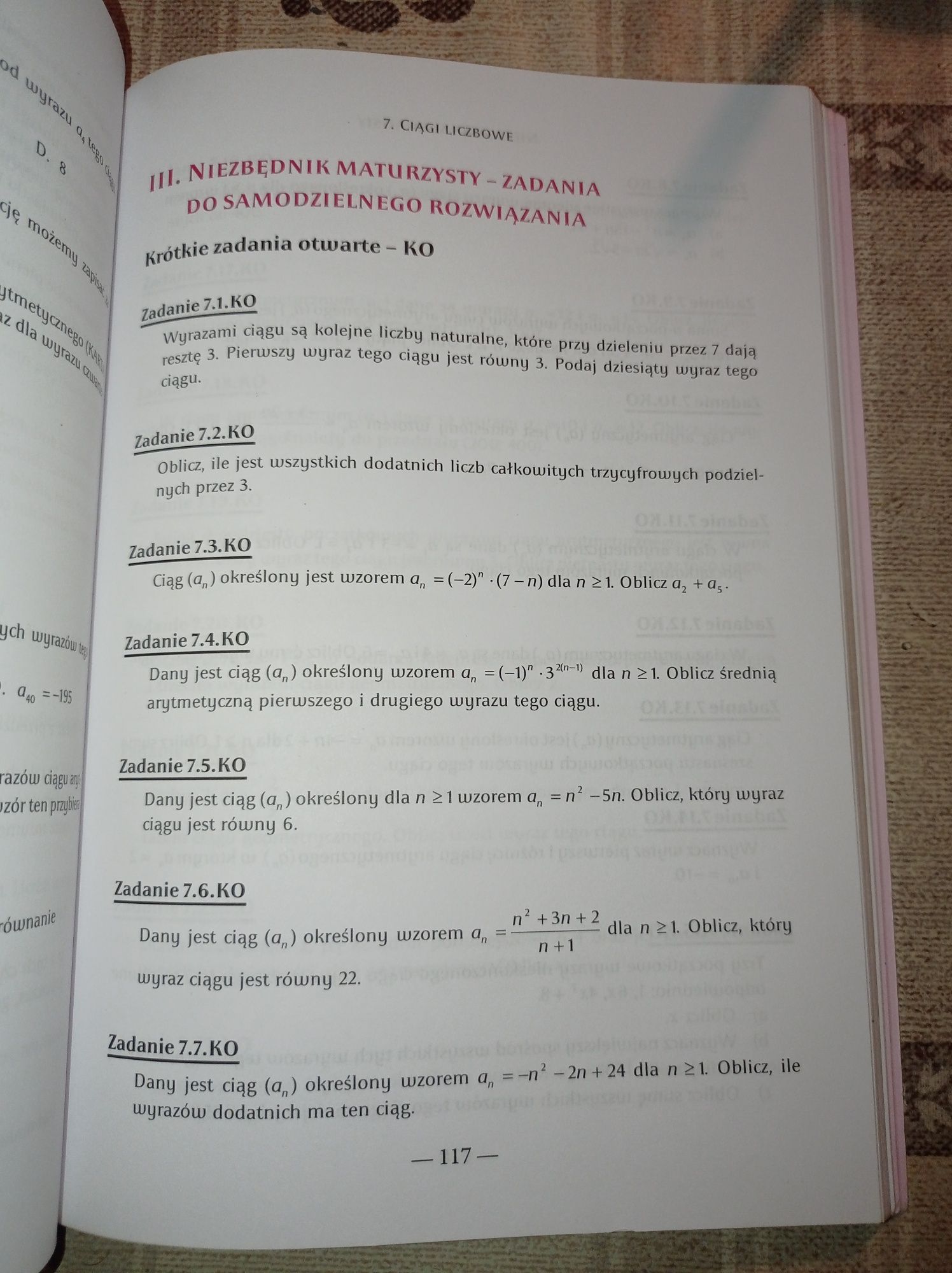 Trening przed maturą matematyka arkusze testy