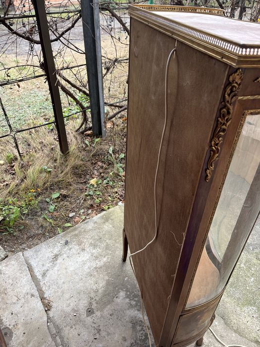 Witrynka szafka drewno antyk rękodzieło