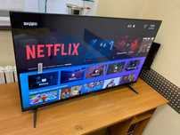 Безрамочный 4К телевизор Samsung SmartTV 45' Wi-Fi IPTV гарантия 3 г.