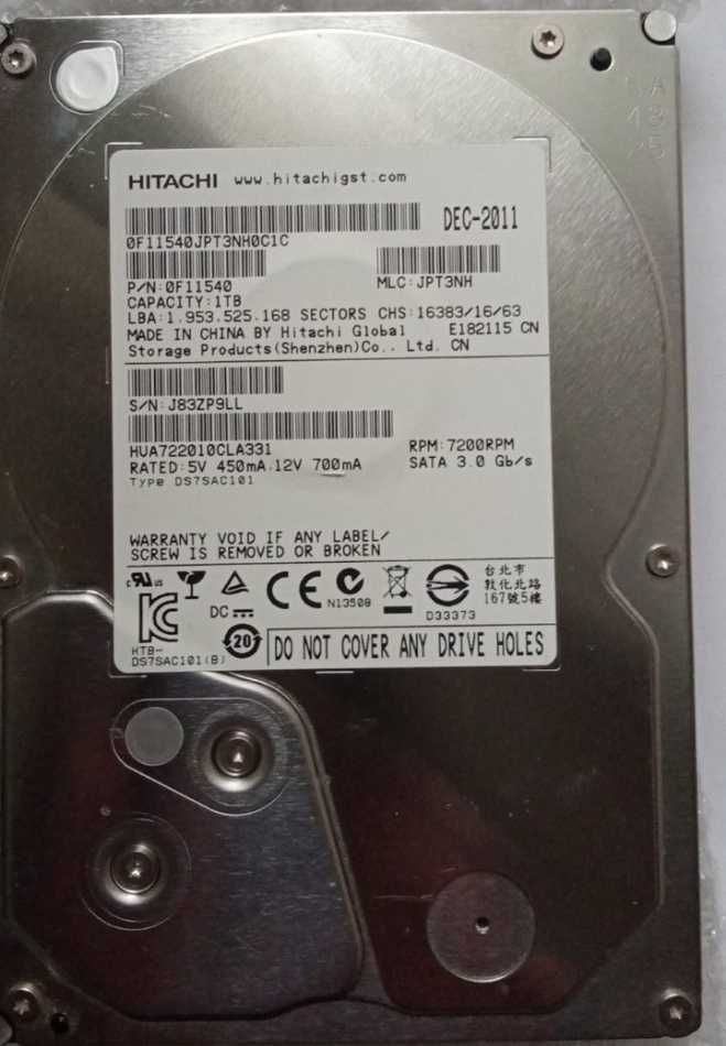 HDD Hitachi 1 Tb