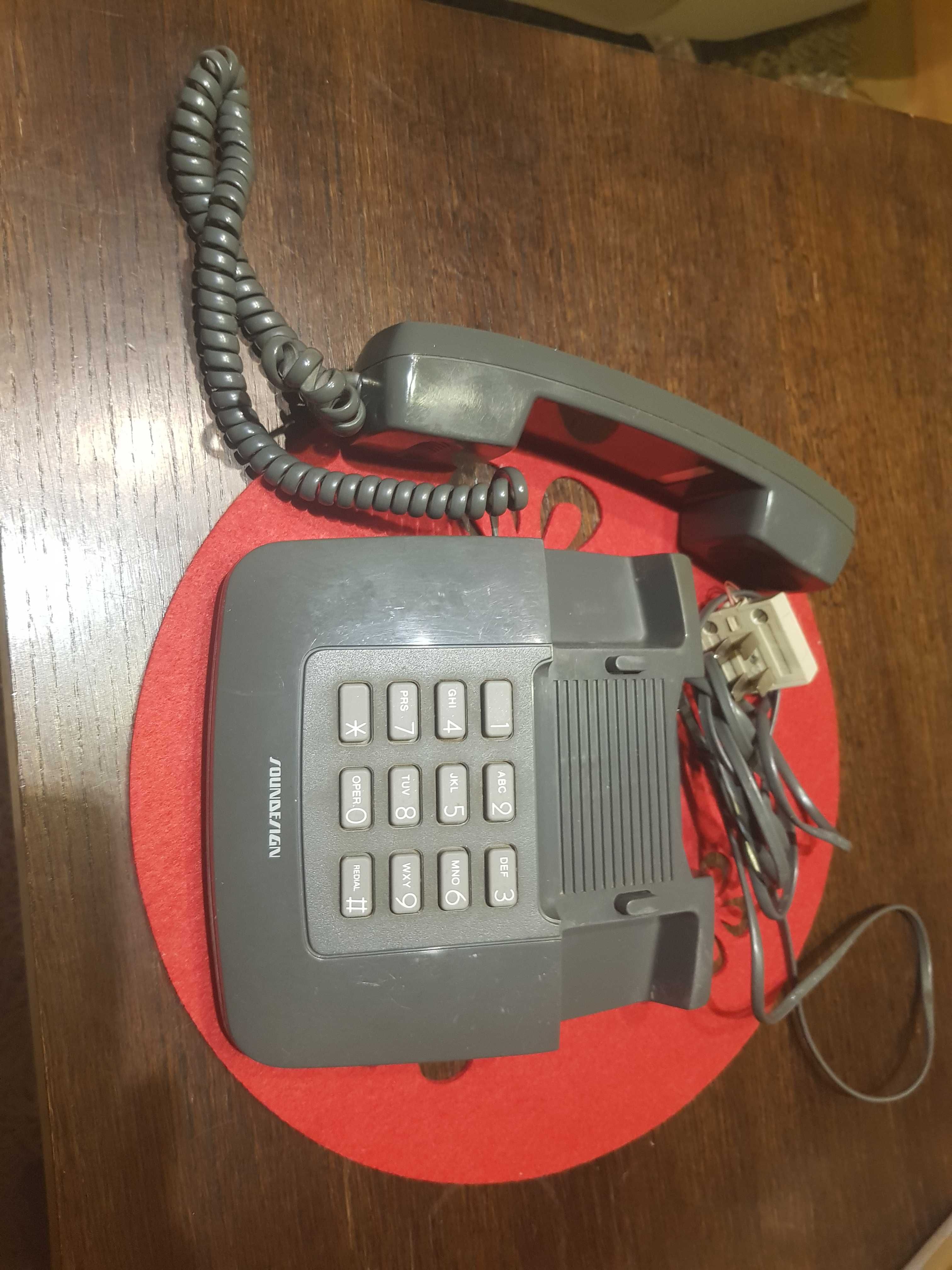 Telefon stacjonarny Soundesign szary
