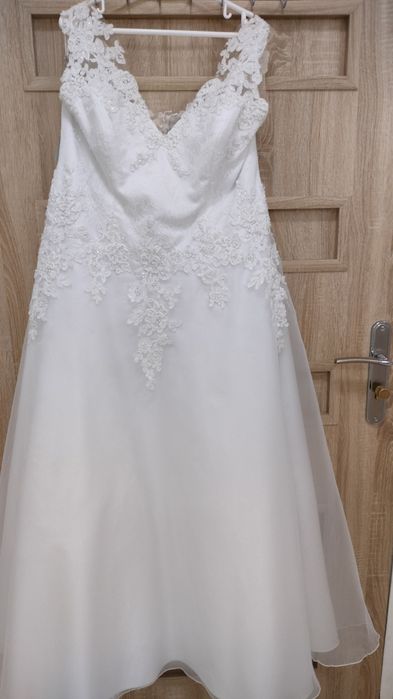 Suknia ślubna biała 46 48