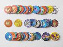 55 tazos POKEMON (52 diferentes) +2 master tazos | lote Matutano Tasty