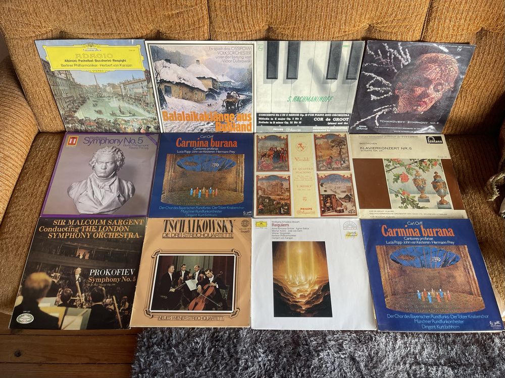 Conjunto de 89 discos de vinil música clássica
