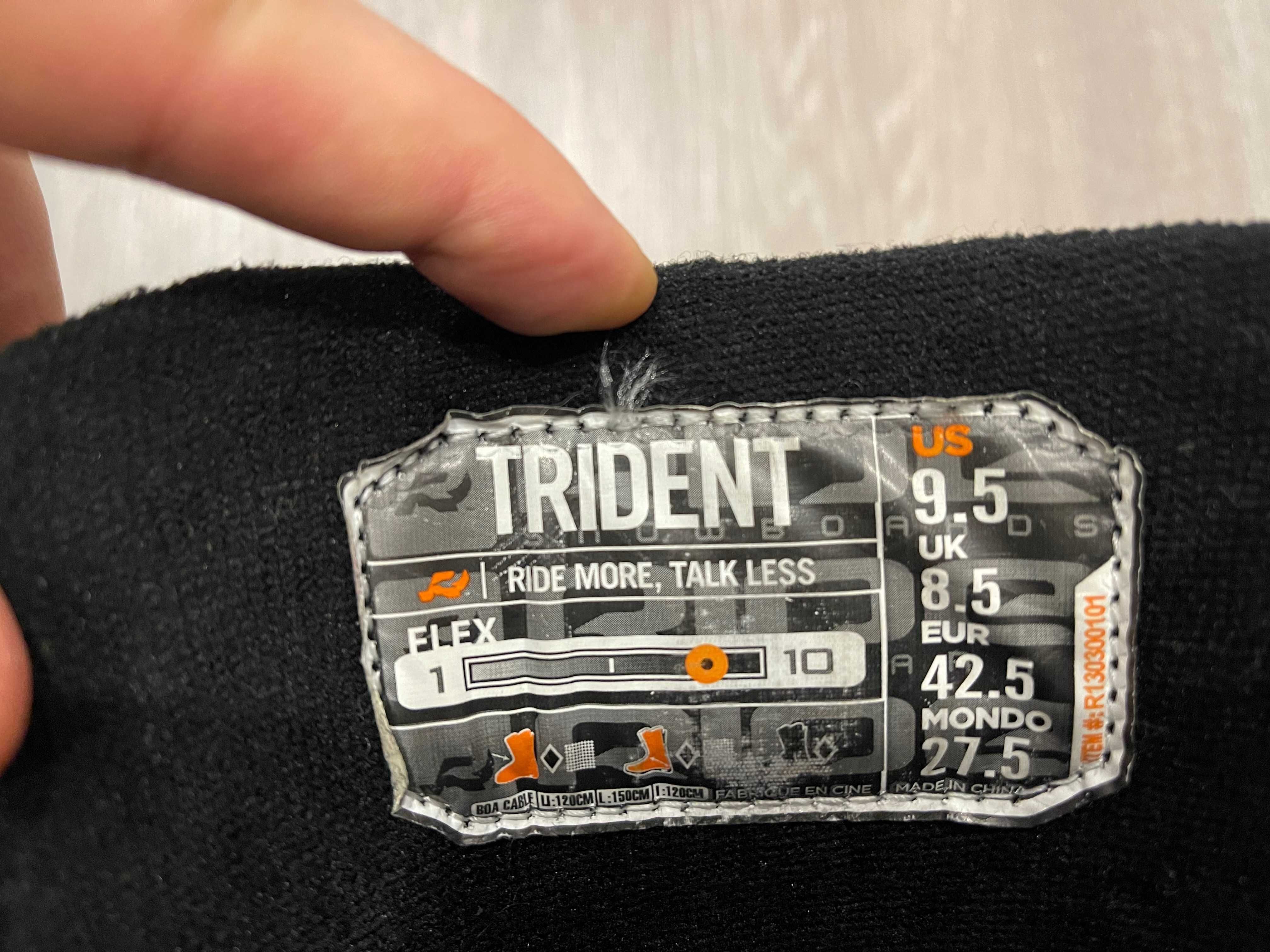 Сноубордичні Черевики Ride Trident - розмір 42.5