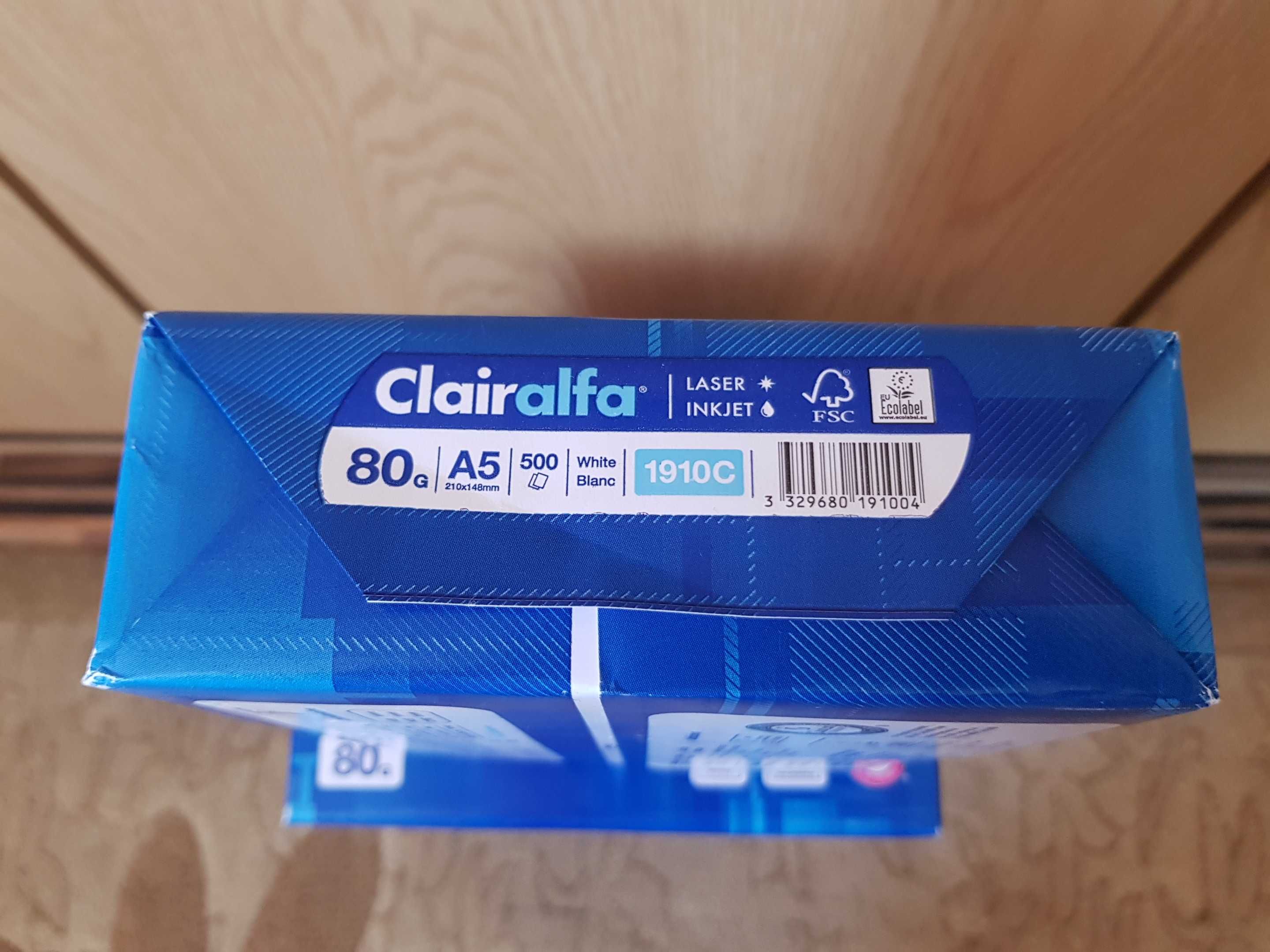 Papier biurowy Clairefontaine Clairalfa 1910C A5 biały 500 stron 80 g