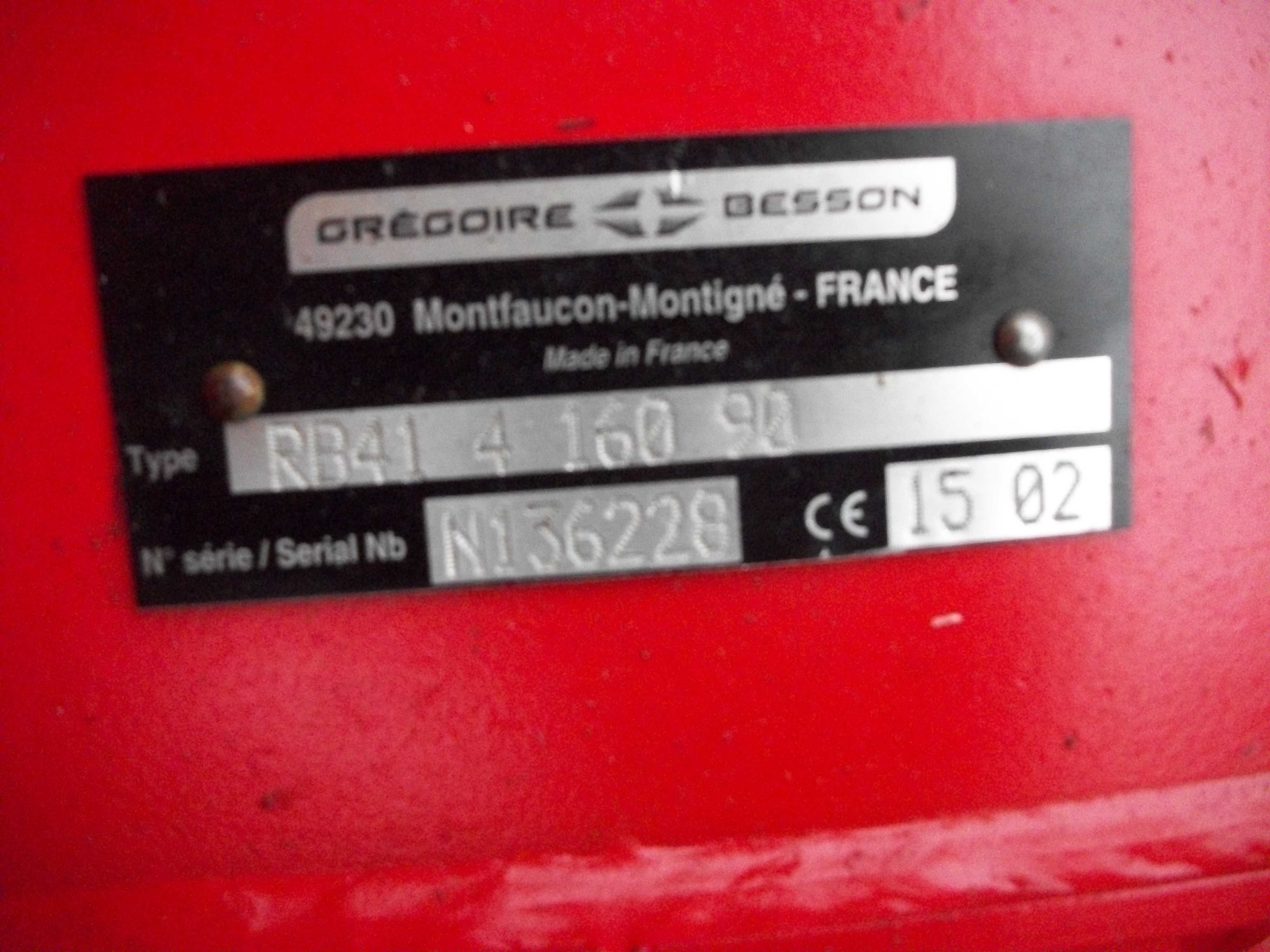 Pług Gregorie Besson RB41 rok 2015 Od rolnika