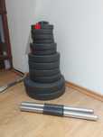 Sztanga hantle i ciężary Hopsport / Freeweights – dumbbell and barbell