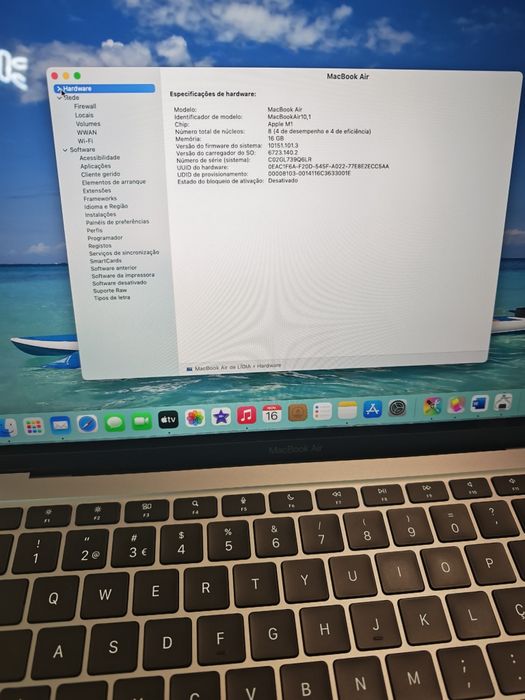 Apple Macbook Air M1 16GB NOVO
