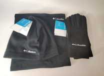 Флисовый Комплект Шапка Бафф и Перчатки Columbia One Size