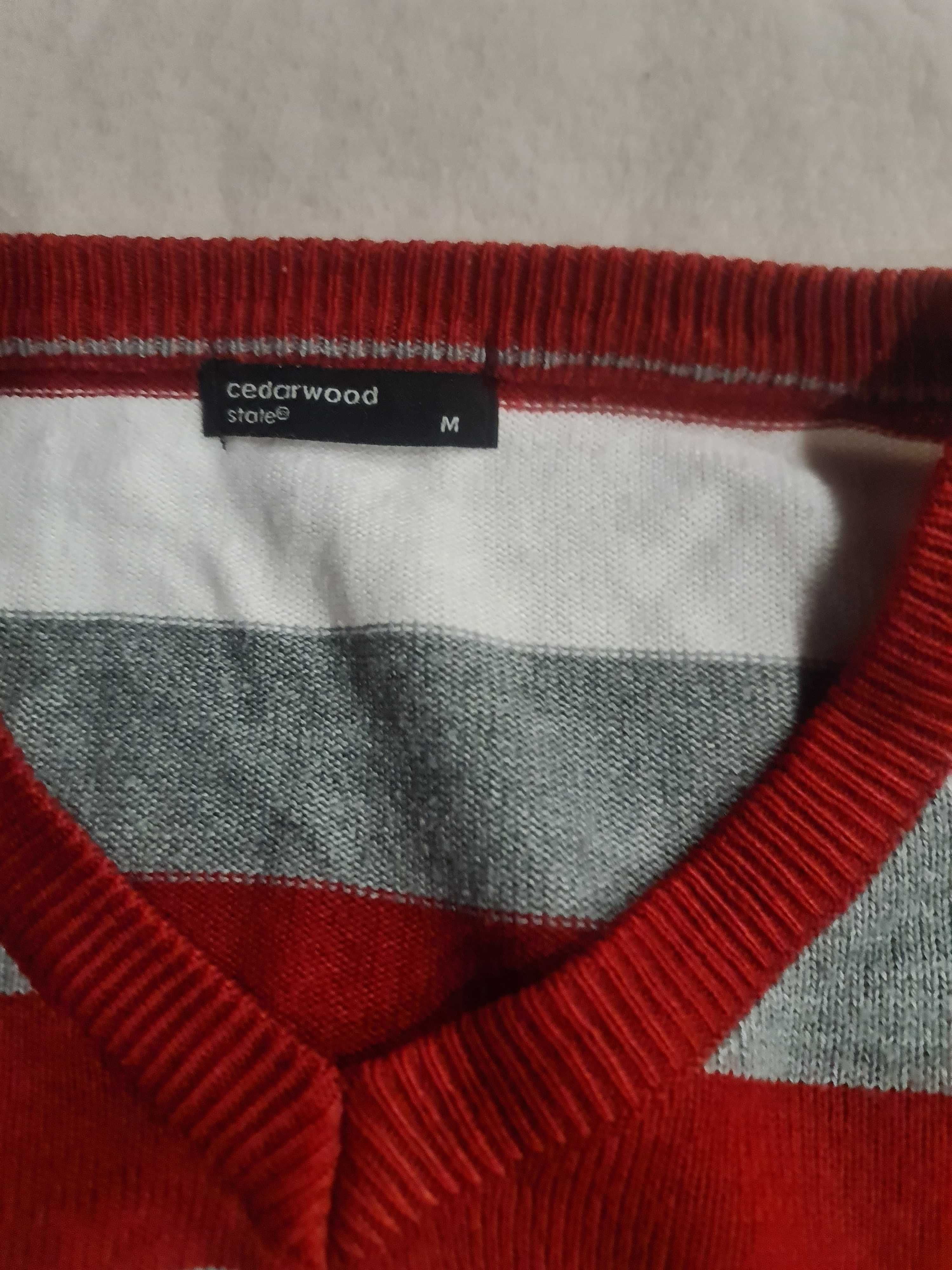 Sweter z długim rękawem męski Cedarwood rozmiar M