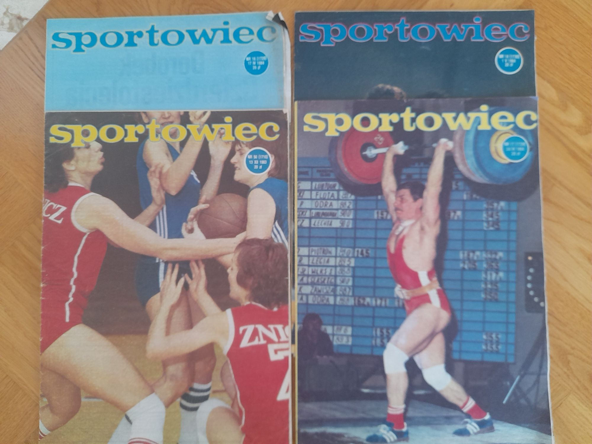 Czasopismo sportowiec  rocznik 1983 i 1984, gazeta sportowiec