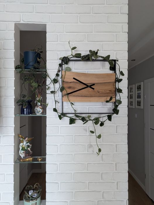 Zegar ścienny, styl loft, ręcznie wykonany, drewno