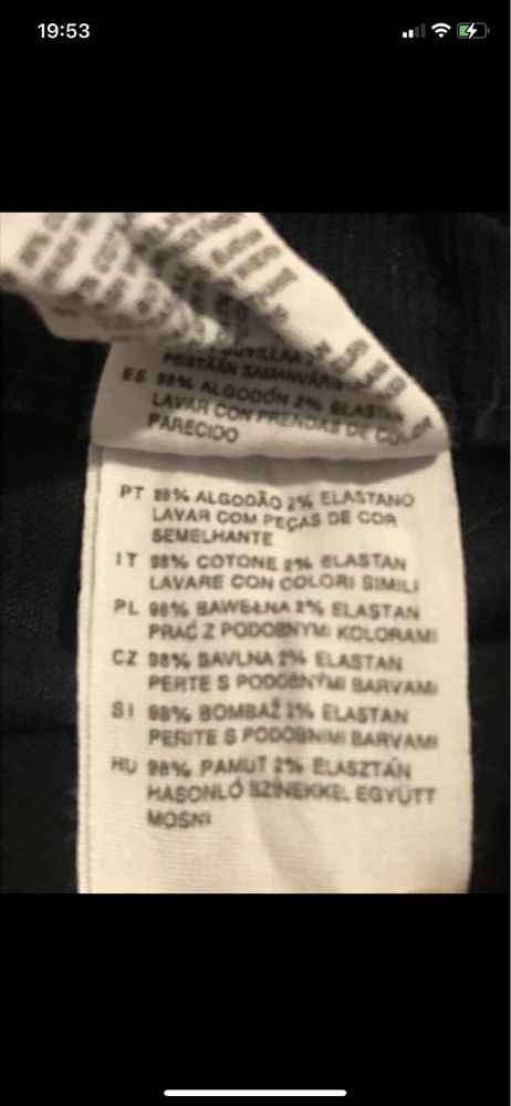 H&M Mama XL bawełna Ciążowa sztruksowa granatowa mini spódnica