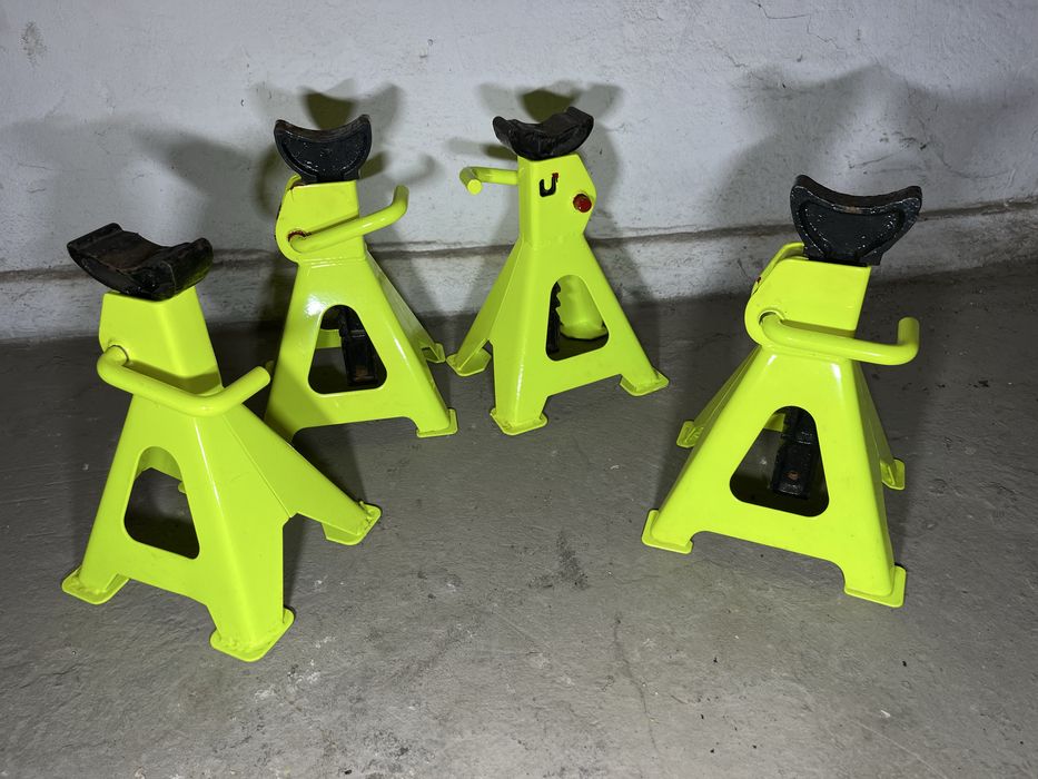 Kobyłki warsztatowe, podpory 4 szt. / kolor ostrzegawczy