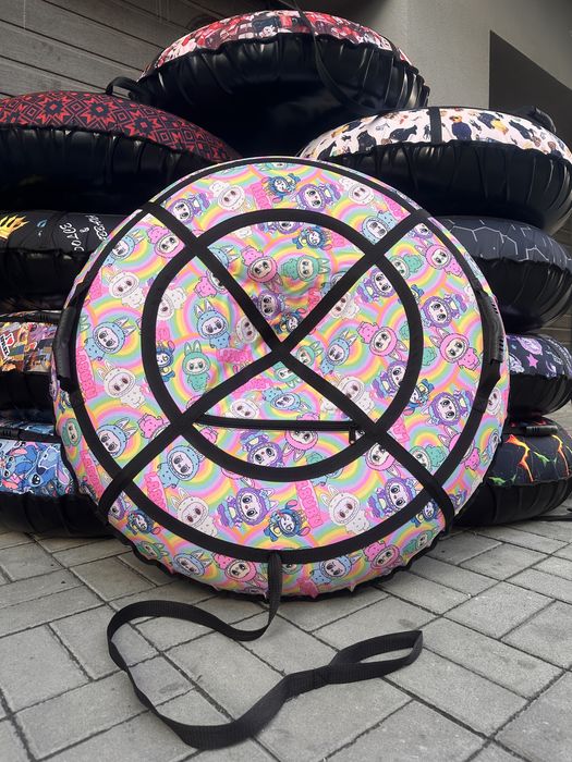 Міцний Тюбінг надувний санки таблетка ватрушка плюшка тканина Oxford