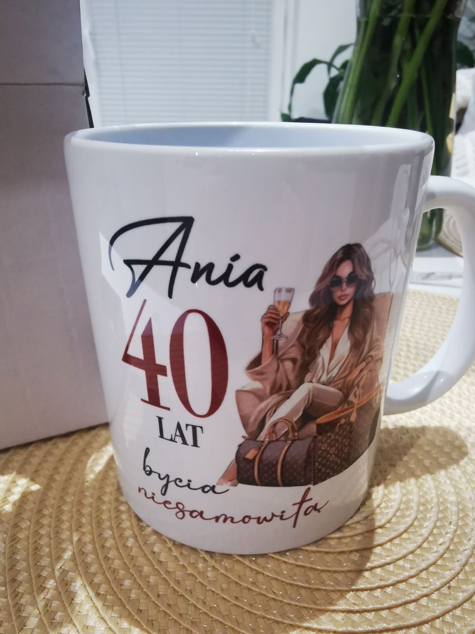Poduszka i kubek na 40 urodziny