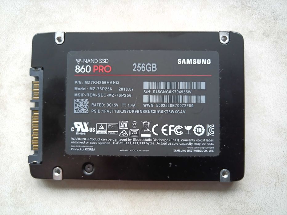 SSD 2.5 SATA диски на 256/480/512 ГБ в асортименті