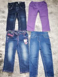Zestaw Hello Kitty spodnie jeans skinny 86 92 paka paczka