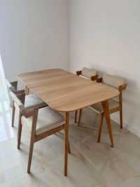 Новий дизайнерський стіл кухонний дубовий 60 * 90 см