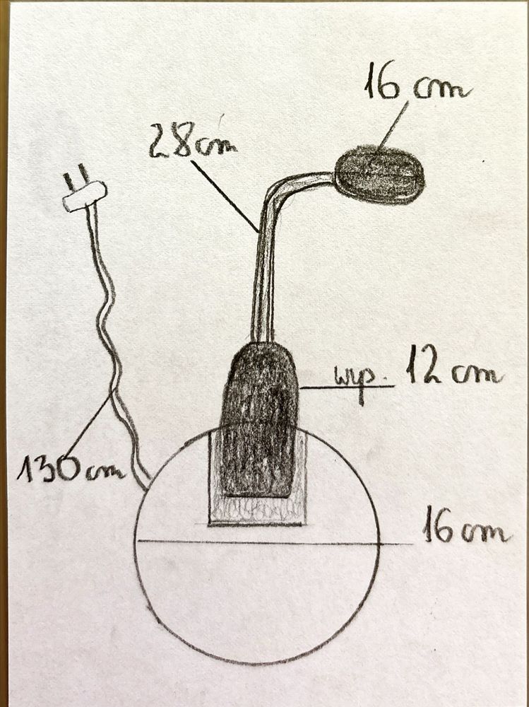 Lampka biurkowa Led  biała