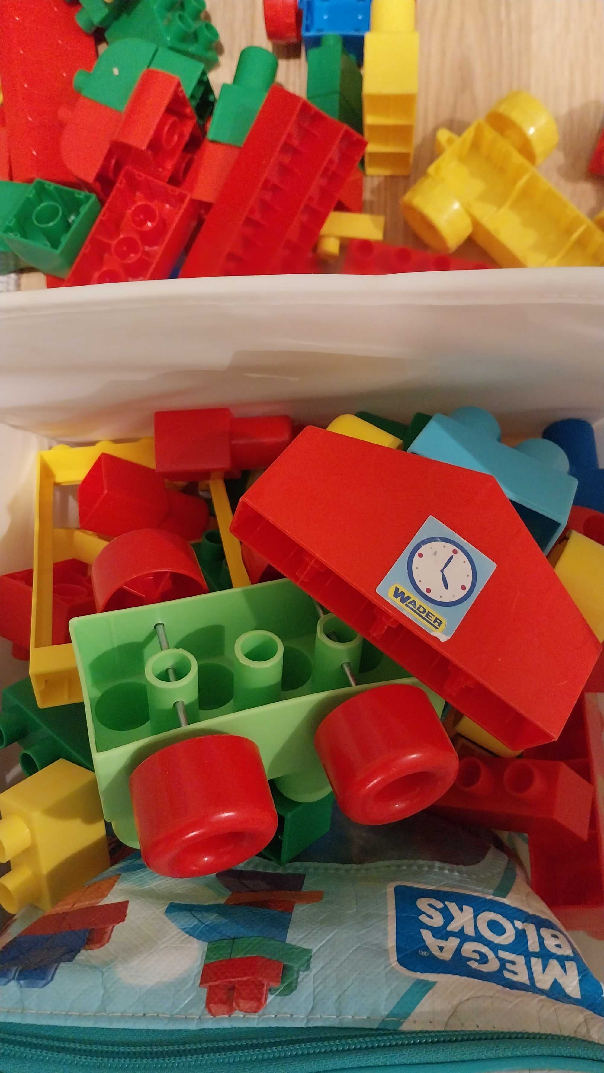 Klocki duży zestaw fisher price mega blocks 60 + wader