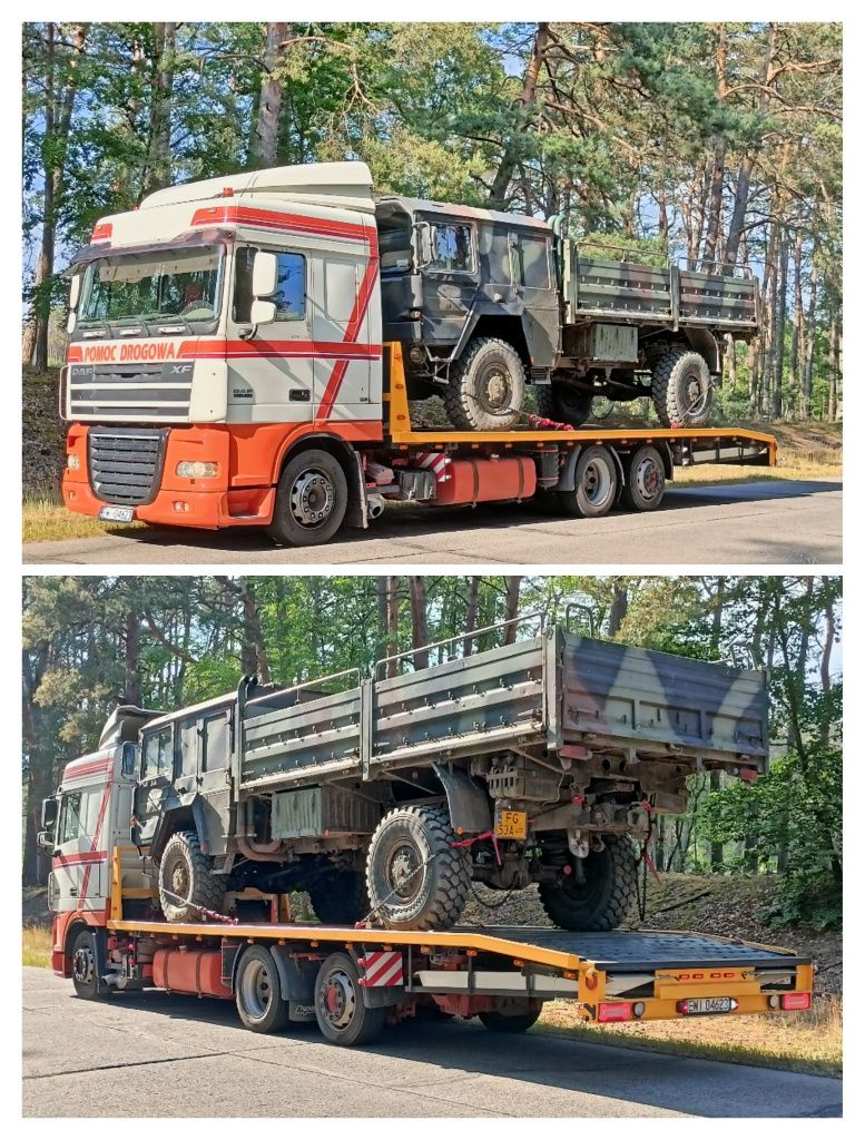 Transport Laweta do 13Ton Ciągniki Koparki Przyczepy Busy Wózki Maszyn