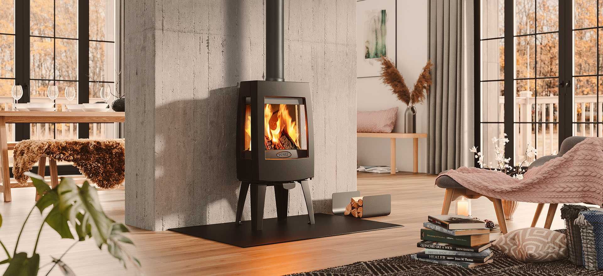 Піч-камін Dovre 303 – сучасне тепло у скандинавському стилі