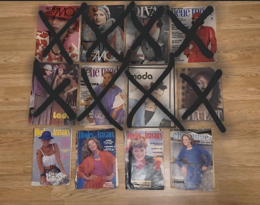 Gazety stare MODA Lada wykroje krawiectwo szycie