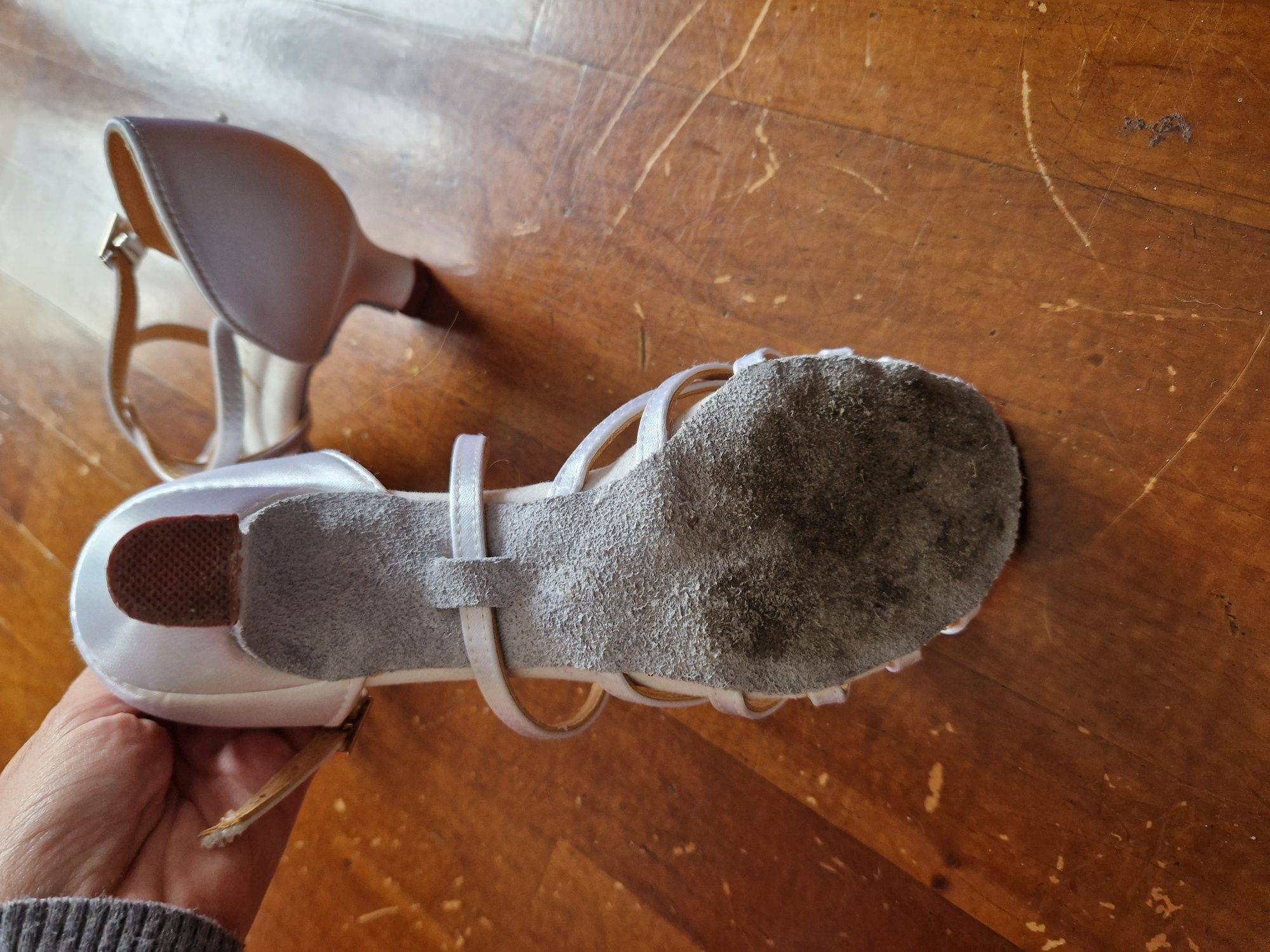 Buty białe taneczne na wesele 38 Burtan