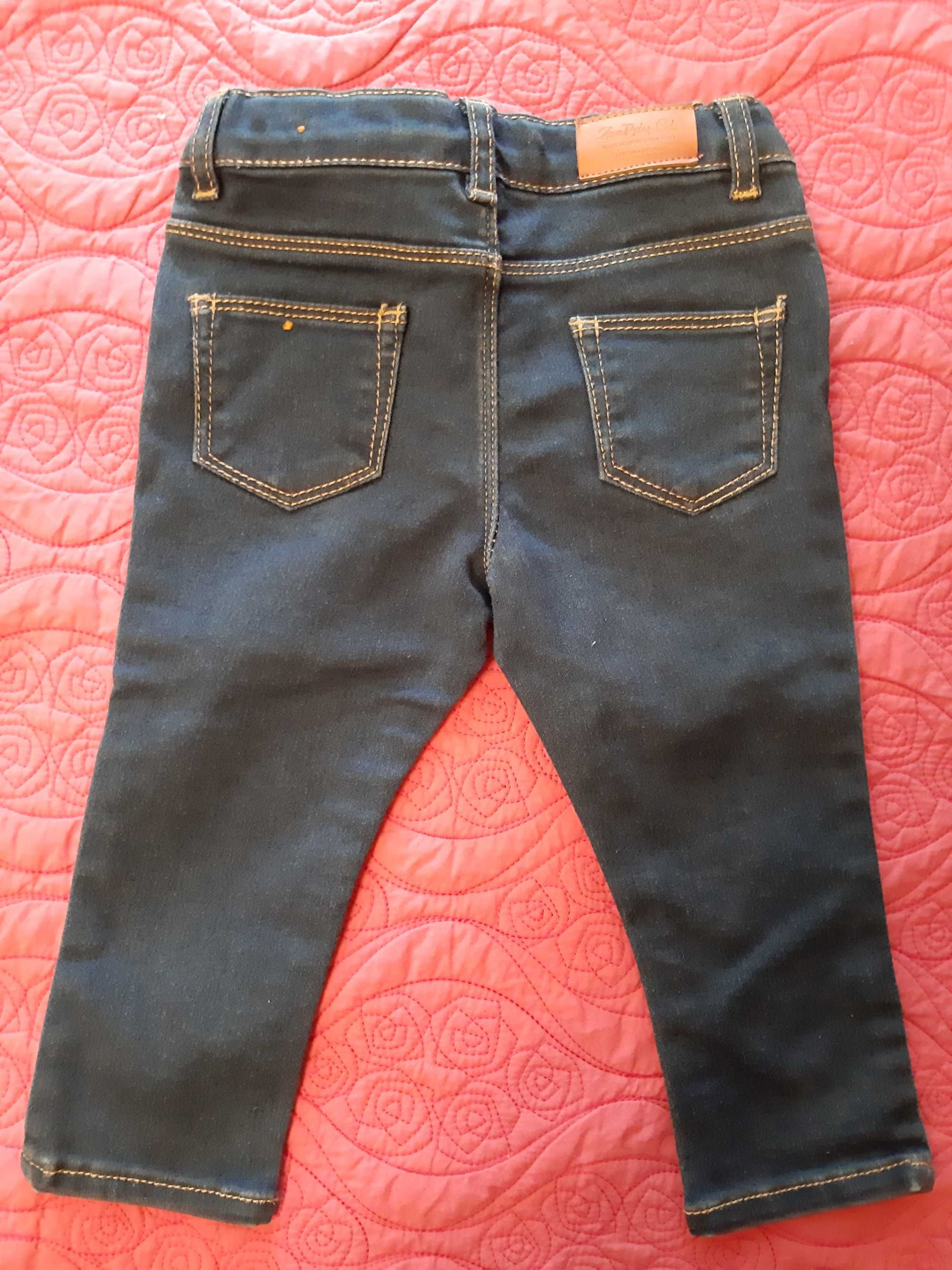 ZARAbaby Jeansy gumkowane Spodnie 12-18, 80-86, BDB+