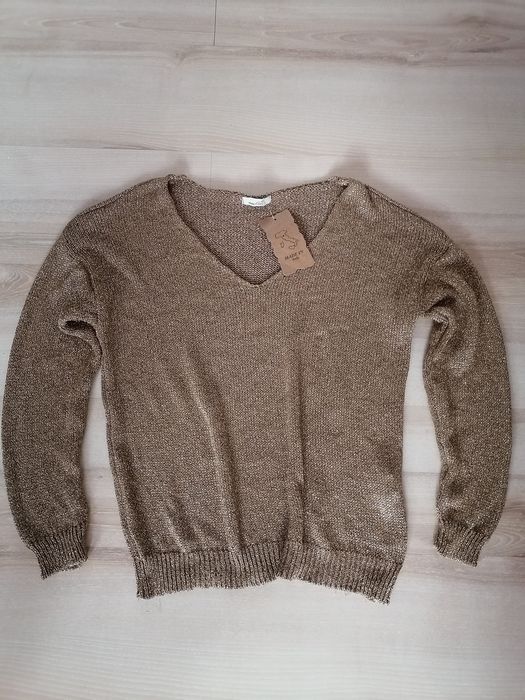 Elegancka bluzka zlota ML uniwersalny