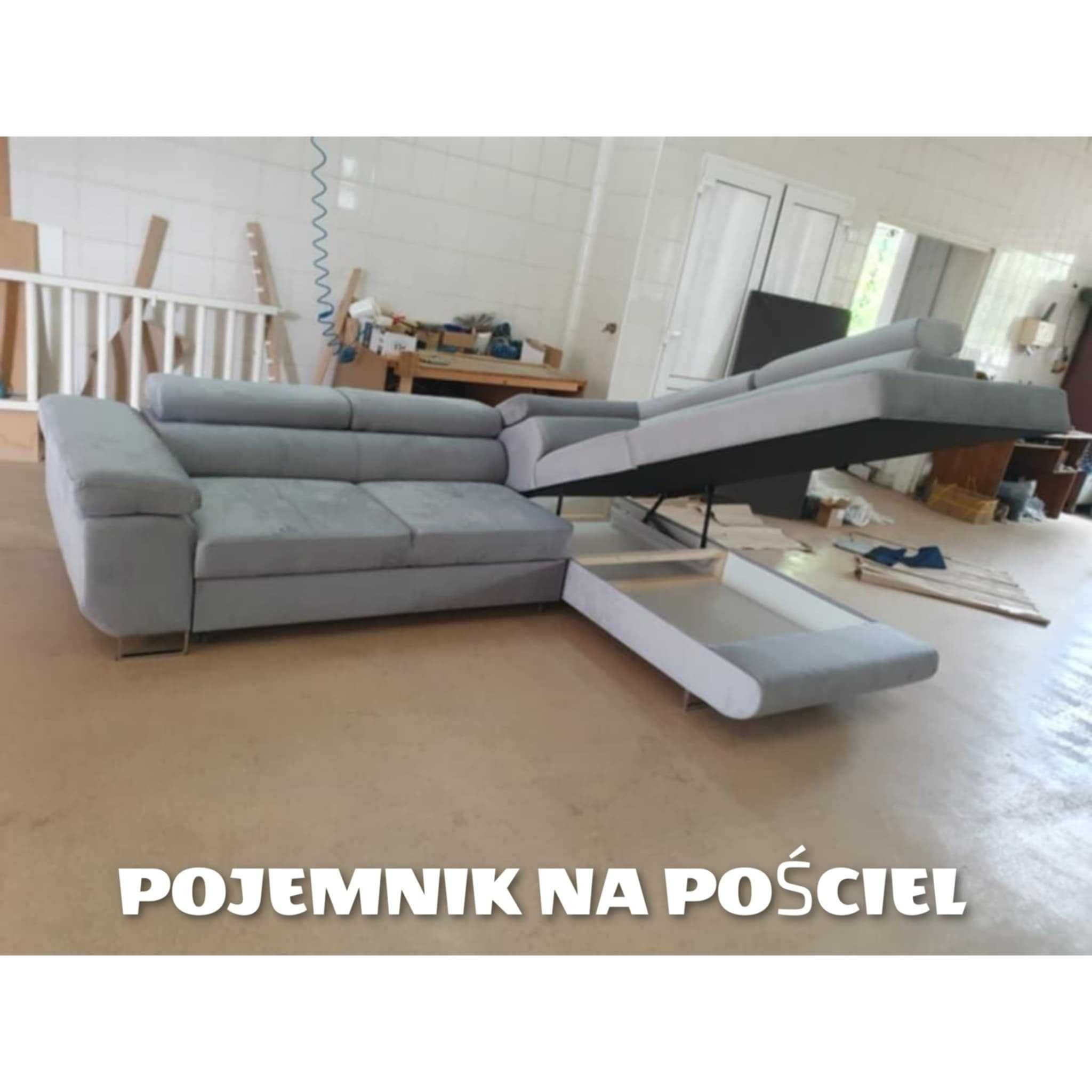 Narożnik NEAPOL ruchome zagłówki promocja ! Nowość sztruks!